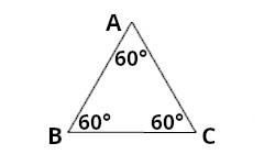 Gelijkzijdige driehoek △ABC
