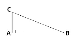 rechthoekige driehoek △ABC
